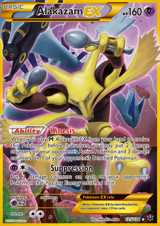 Carta Alakazam-EX (125/124) — XY 10: Fusão de Destinos