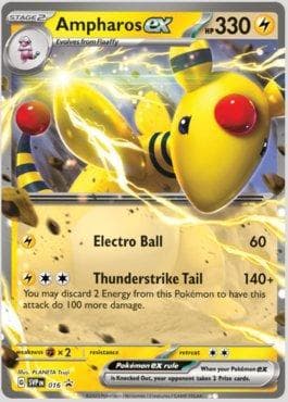 Carta Ampharos ex (SV016) — Escarlate e Violeta: Promo