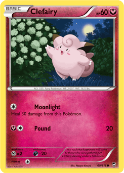 Carta Clefairy (069/111) — XY 3: Punhos Furiosos