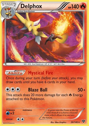 Carta Delphox (026/146) — XY