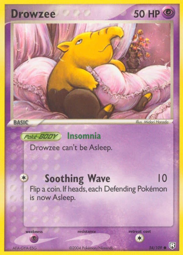 Carta Drowzee (054/109) — EX 7: Team Rocket Returns