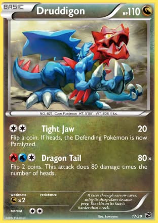 Carta Druddigon (017/97) — Black & White: Dragões Vault