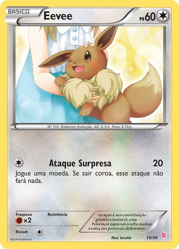 Carta Eevee (013/30) — Trainer Kit: Noibat & Sylveon