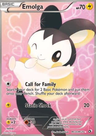 Carta Emolga (RC23/RC25) — Legendary Treasures