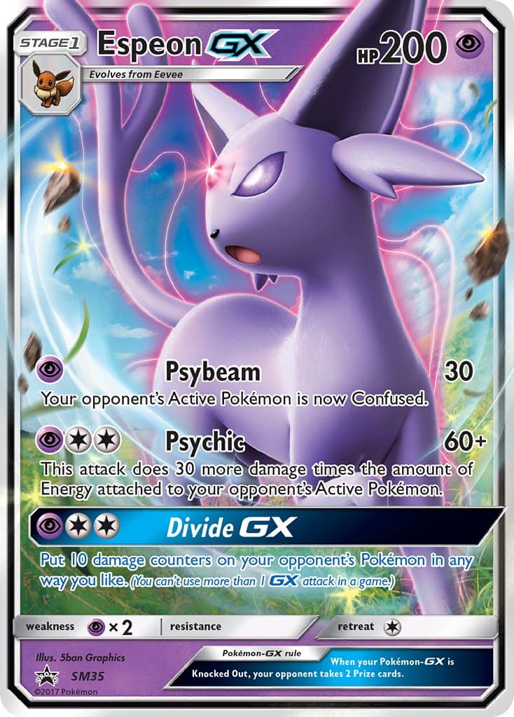 Carta Espeon-GX (PR-SM_SM35) — Sol & Lua Promos