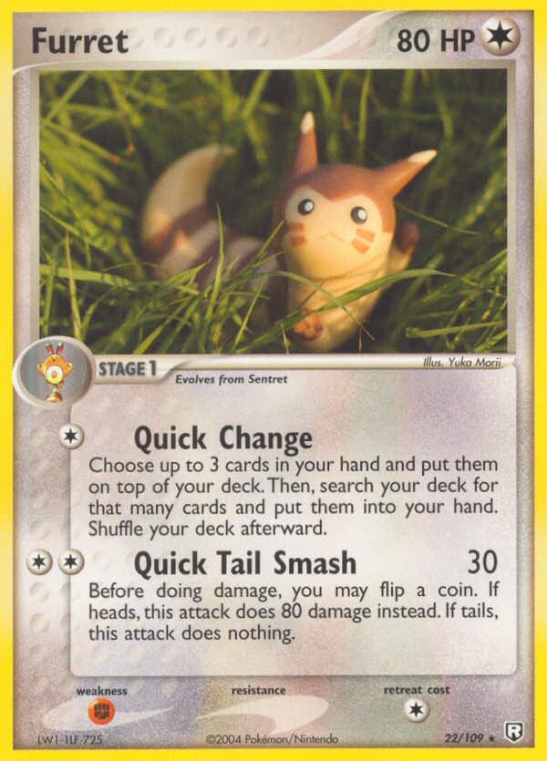 Carta Furret (022/109) — EX 7: Team Rocket Returns