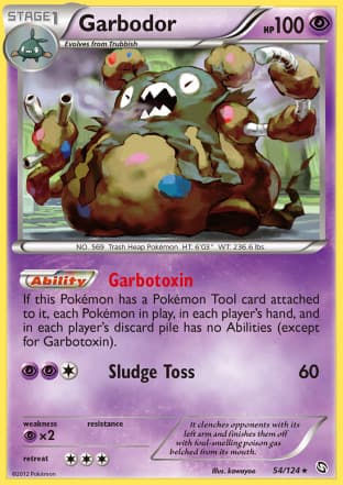 Carta Garbodor (054/124) — Black & White 6: Dragons Exalted