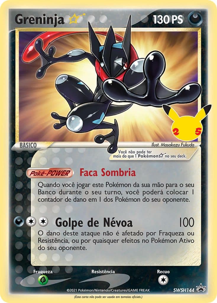 Carta Greninja {star} (SWSH144) — Espada e Escudo Promos
