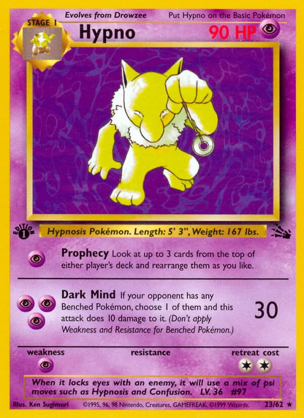 Carta Hypno (023/62) — Fóssil