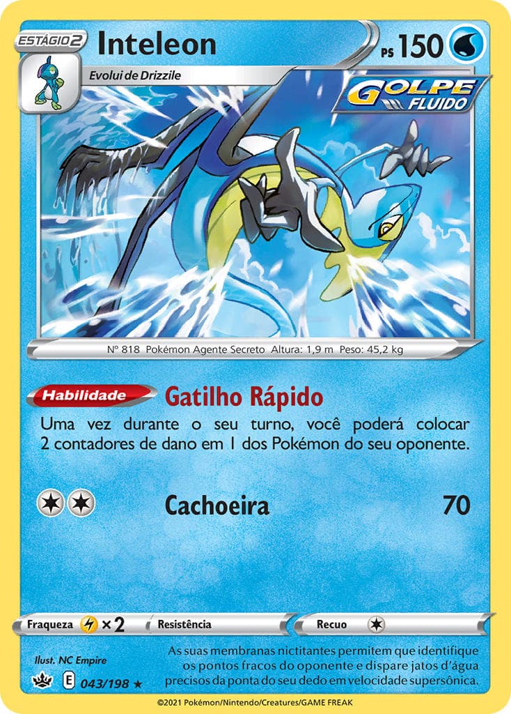 Carta Inteleon (043/198) — Espada e Escudo 6: Reinado Arrepiante