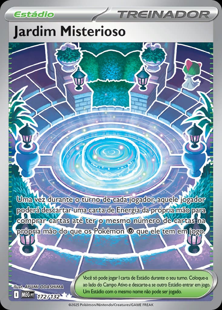Carta Jardim Misterioso (172/132) — Megaevolução