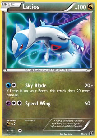 Carta Latios (010/97) — Black & White: Dragões Vault