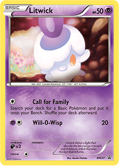 Carta Litwick (27/101) — Black & White Promos