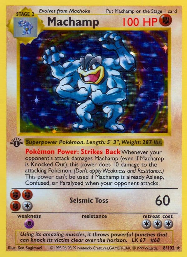 Carta Machamp (008/102) — Coleção Básica