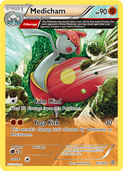 Carta Medicham (081/160) — XY 5: Conflito Primitivo