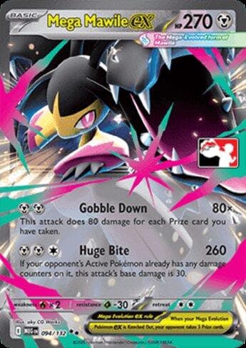 Carta Mega Mawile ex (094/132) — Prize Pack Series