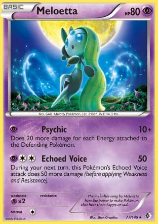 Carta Meloetta (077/149) — Black & White  7: Fronteiras Cruzadas