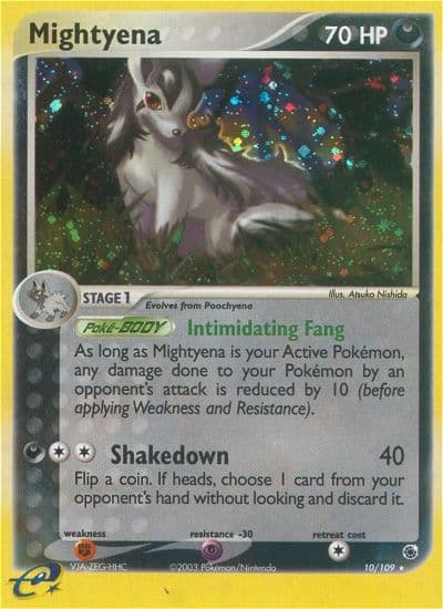 Carta Mightyena (010/109) — EX 1: Ruby & Sapphire