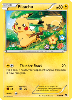 Carta Pikachu (027/111) — XY 3: Punhos Furiosos