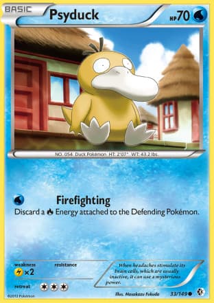 Carta Psyduck (033/149) — Black & White  7: Fronteiras Cruzadas