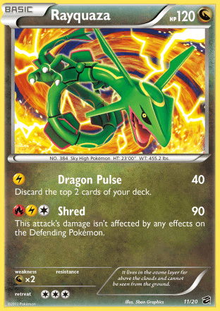 Carta Rayquaza (011/97) — Black & White: Dragões Vault
