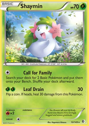 Carta Shaymin (010/149) — Black & White  7: Fronteiras Cruzadas