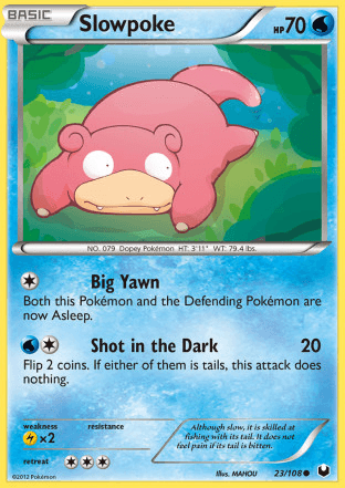 Carta Slowpoke (023/108) — Black & White 5: Exploradores da Escuridão
