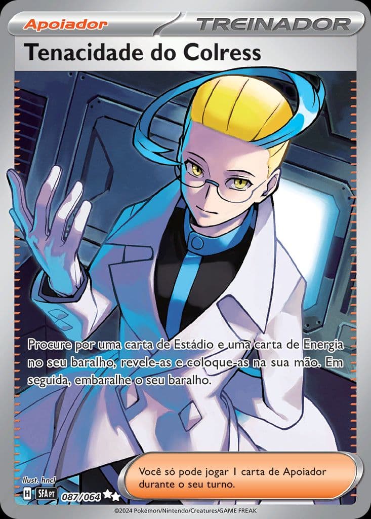Carta Tenacidade do Colress (087/064) — Escarlate e Violeta: Fábulas Nebulosas