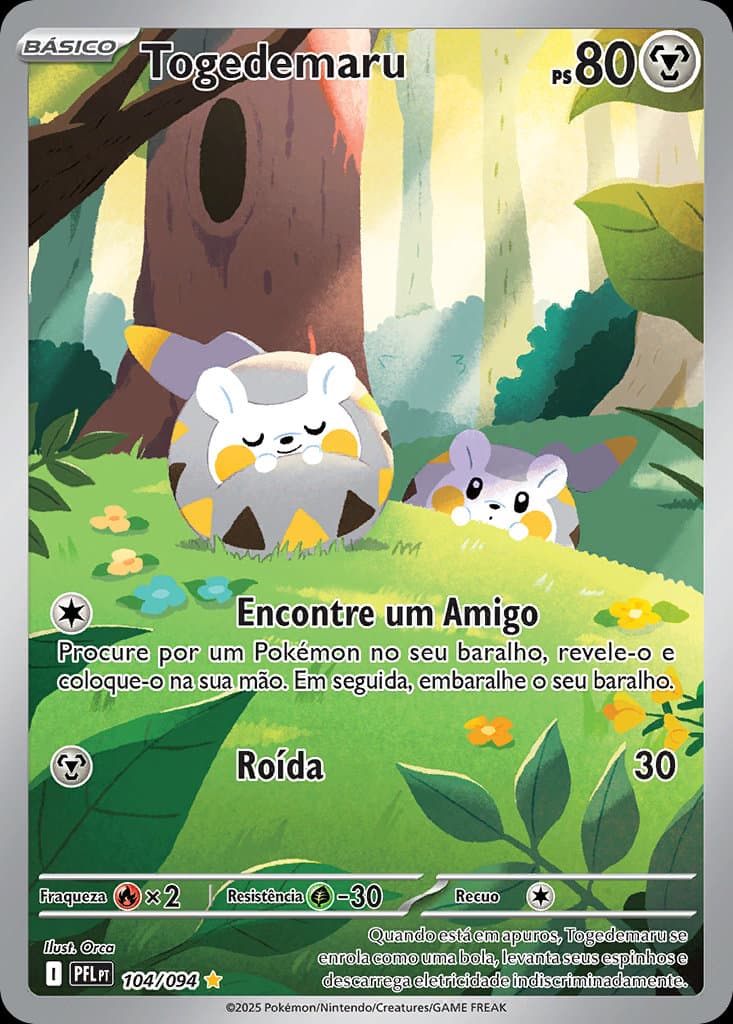 Carta Togedemaru (104/094) — Mega Evolução — Fogo Fantasmagórico