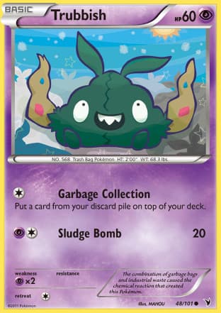 Carta Trubbish (048/101) — Black & White 3: Vitórias Nobres