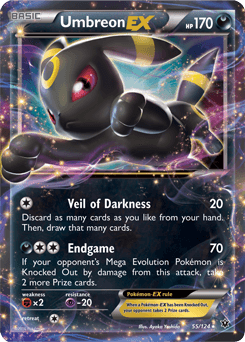 Carta Umbreon-EX (055/124) — XY 10: Fusão de Destinos