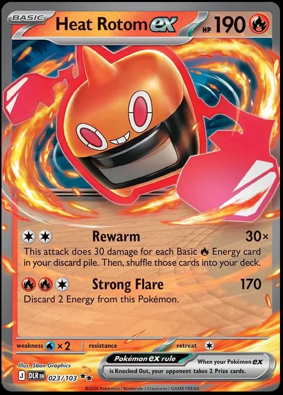 Heat Rotom ex 023/103 — Reinado Delta, edição em inglês