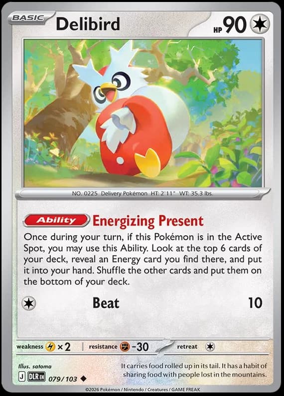 Delibird 079/103 — Reinado Delta, edição em inglês