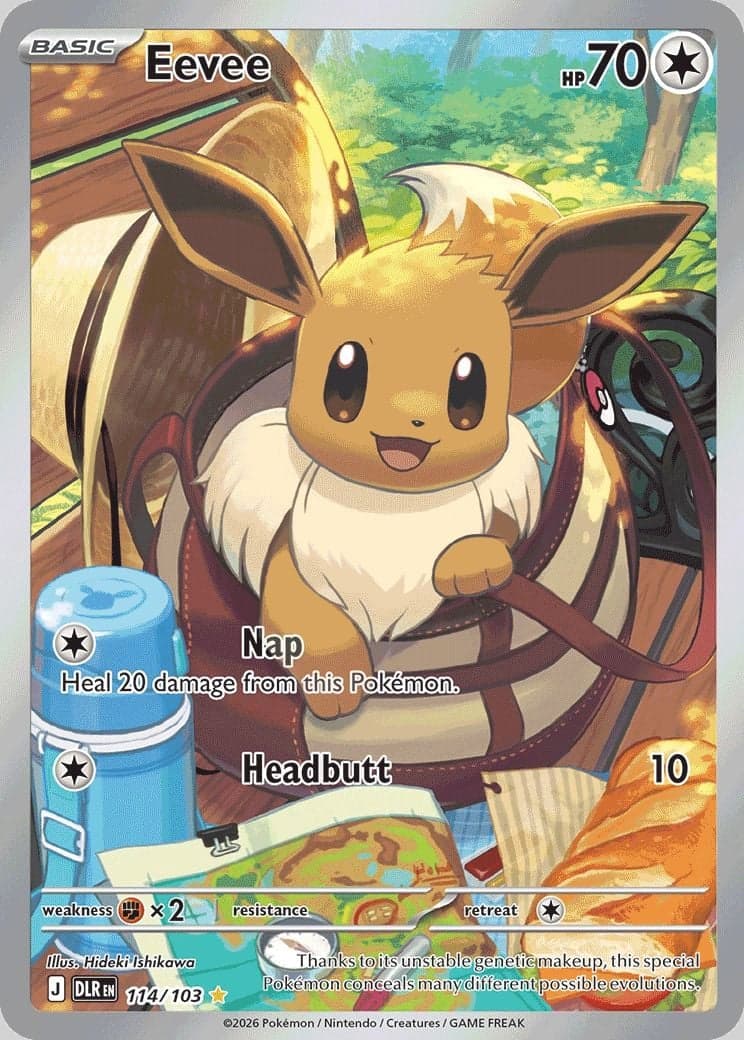 Eevee 114/103 — Reinado Delta, edição em inglês