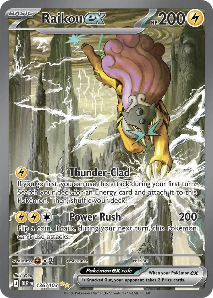 Raikou ex 136/103 — Reinado Delta, edição em inglês
