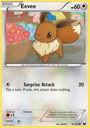 Carta Eevee (083/108) — Black & White 5: Exploradores da Escuridão