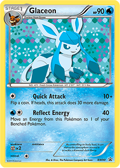 Carta Glaceon (90/101) — Black & White Promos