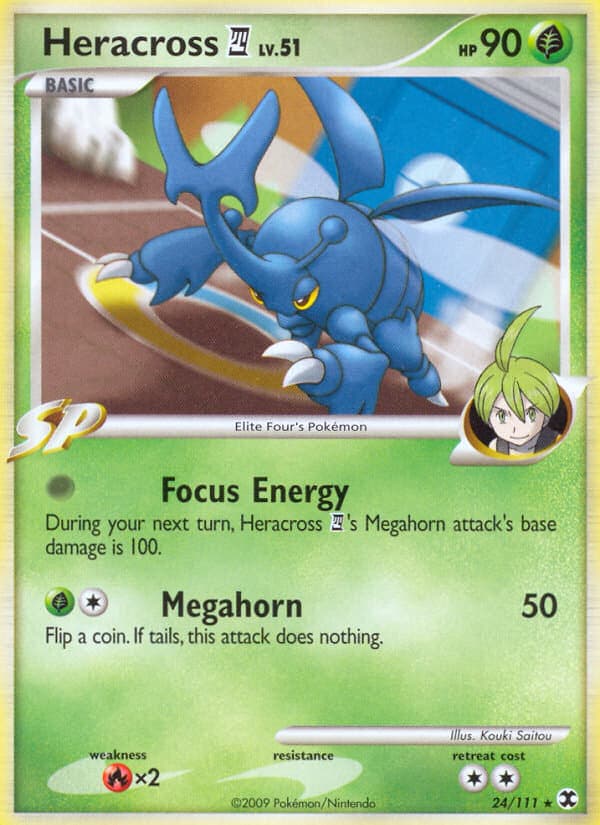 Carta Heracross 4 (024/120) — Platinum 2: Rising Rivals
