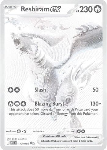 Carta Reshiram ex (173/086) — SV: White Flare