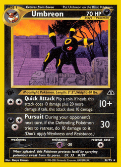 Carta Umbreon (032/75) — Neo Discovery